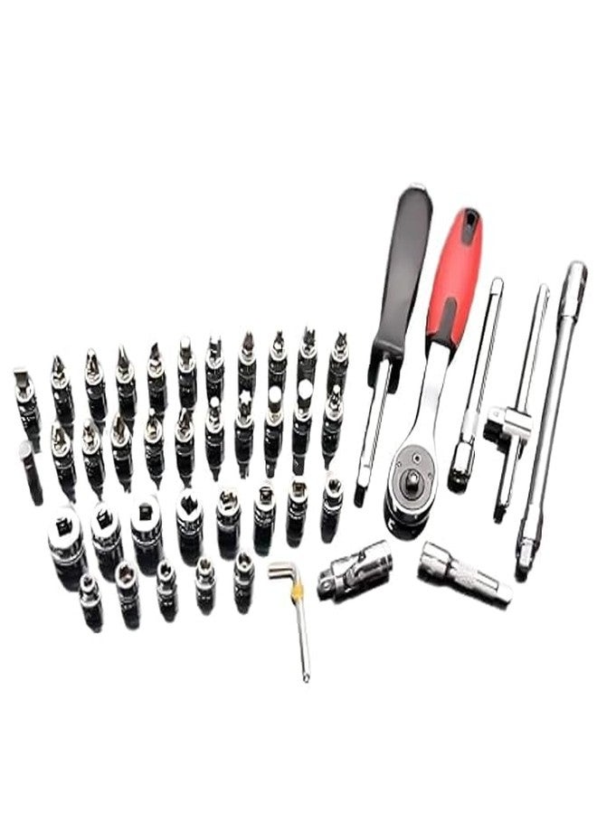ZIODIC 46 In 1 Pcs Tool Kit For Home Use Spanner Set Socket Set Wrench Set Bike Tool Kit Set Goti Pana Set, Torx - Image 5